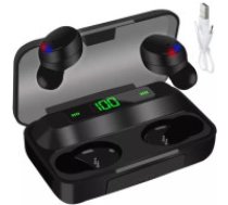 Izoxis Bezvadu Bluetooth austiņas ar LCD ekrānu un powerbanku 23533 – ērta lietošana  Wireless headphones with power bank 23533