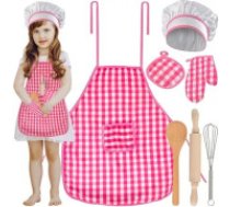 KRUZZEL PavÄra piederumu rotaÄ¼lietu komplekts cepure, tÄrps Children's chef set 23445