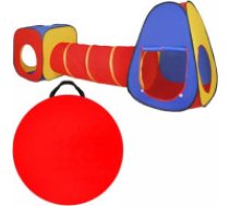 KRUZZEL Kruzzel 23871 Bērnu spēļu telts 3in1 ar tuneli Kruzzel 23871 3in1 Children's Tent