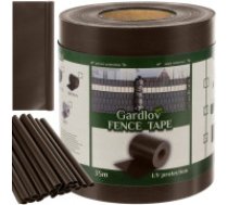 Gardlov Žoga lenta 19cmx35m 630g/m2, brūna pārklājuma, lente, dārza, segmentu, lamiles Fencing tape 19cmx35m 630g/m2 brown 23707