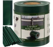 Gardlov Žoga lenta 19cmx35m 630g/m2, zaļa pārklājuma, lente, dārza, segmentu, lamiles Fencing tape 19cmx35m 630g/m2 green 23706