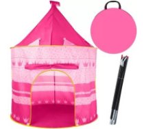 KRUZZEL Bērnu rotaļu telts Pils, rozā 23475 princešu, meitenēm Children's tent pink 23475