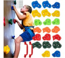KRUZZEL Bērnu kāpšanas akmeņi (rokturi) rotaļu laukumiem un lietošanai mājās Kruzzel 25395, 22... Kruzzel 25395 Climbing Grips 22 pcs