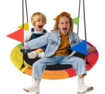 KRUZZEL Dārza šūpoles Stārķa ligzda Kruzzel 110 cm, līdz 150 kg 25284 Swing stork's nest 110cm Kruzzel 25284