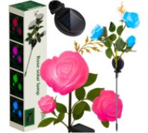 Gardlov Saules dārza lampa ar LED rozēm, 3 mākslīgie ziedi, GARDLOV, balta Solar lamp rose Gardlov 25282
