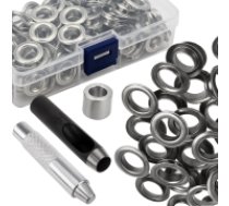 Gardlov Brezenta actiņu komplekts 10mm 100 gab. ar instrumentiem Gardlov 25811 Set of eyelets for tarpaulin 10mm 100 pcs. Gardlov 25811