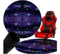Dunmoon Dunmoon apaļš aizsargpaklājs zem krēsla, 120 cm, melns Gaming mat under the chair round Dunmoon 25956
