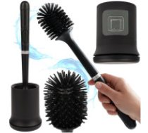 Ruhhy Ruhhy silikona tualetes birste ar turētāju, melna Silicone bathroom brush black Ruhhy 25882