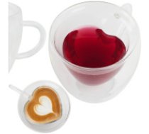 Ruhhy Termoglāze Sirds Ruhhy 240ml ar dubulto sieniņu 26906 Thermal glass 240ml - Ruhha heart 26906