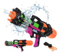 Iso Trade Liela ūdens pistole šautene 60cm 1.25L tilpums, melna oranža zaļa Water gun 60cm