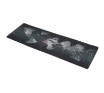 Izoxis Datorgalda Paklājs Peles Paliktnis ar Pasaules Karti - 30x88x0,4 cm niekošs paliktnis, klāpju paliktnis, spēļu paliktnis, XXL paliktnis, pelēks paliktnis Mouse pad keyboard gray