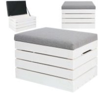 Iso Trade Koka Pufa Lāde Kumodes Krēsls Mājas Birojam ar Uzglabāšanas Kasti l Wooden Pouffe Dresser... Koka pufs - lāde, pufs, krēsls, sēdeklis, glabāšanas vieta. Wooden pouffe - chest