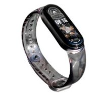Hurtel Aizvietojamā silikona siksniņa Xiaomi Mi Band 6 / 5 caurspīdīgs Replaceable silicone strap Xiaomi Mi Band 6 / 5 transparent