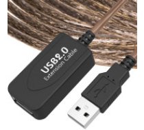Iso Trade Augstas kvalitātes 10 m USB 2.0 aktīvais pagarinātājs ar AB galiem un izturīgu materiālu - izcila signāla kvalitāte un liela attāluma pārraide USB 2.0 Paplašinājums Aktīvs 10m; Signāla kvalitāte, USB 1.1, 1.0 un 2.0 saderība, elastīgs materiāls, 10 metru garumā; Aktīvais USB pagarinātāj kabelis, pievienojamais datora pieslēgvietām; Tehnoloģiju entuziasti, IT profesionāļi. High quality 10 m USB 2.0 Active Extender with AB ends and durable material - excellent signal quality and long distance transm