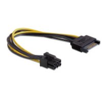 oem Delock napájecí kabel SATA 15 pin na 6 pin PCI Express Delock SATA uz PCI Express barošanas kabelis; SATA interfeiss, PCI Express grafiskās kartes,     kabeļa garums; Barošanas avota savienošana ar kartēm; Tehnoloģiju entuziasti un profesionāļi. Deloc