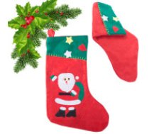 Liela Ziemassvētku zeķe dāvanām un saldumiem, 40 cm, sarkana Christmas gift sock st. Michael bag