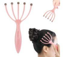 Galvas ādas masieris stresa mazināšanai un matu augšanai (bumbiņas izmērs 0,6cm), Dažādas krāsas  Scalp massager hair growth rake