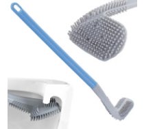 Silikona tualetes birste ar āķi  Silicone toilet brush with hook