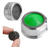 Jaucējkrāna aerators M24 plastmasa hroms  Faucet aerator cap for faucet m24 chrome