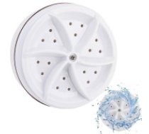 Portatīvā mini veļas mašīna ar USB rotoru, 18 W, ABS plastmasa, balta Portable mini travel washing machine rotary washing machine