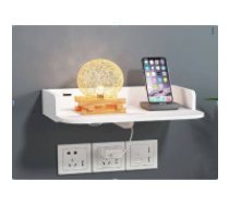 Pie sienas stiprināms plaukts, balts matēts Wall-mounted book shelf flowers white matt