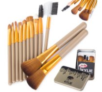 Profesionāls 12 Grima Otu Komplekti ar Kasti  Professional 12 Make-up Brush Sets with Casti