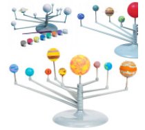 Saules sistēmas izglītojošs radošās gleznošanas komplekts 3D modelis  Creative painting set solar system educational model planets 3d