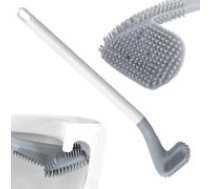 Silikona Tualetes Mazgāšanas Birste, balts Silicone toilet brush toilet hook hygienic