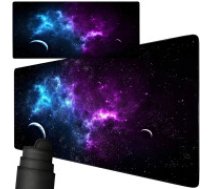 GAMING Peles paliktnis XXL Kosmosa zvaigznes 90x40 biezs paklājiņš Gaming desk pad xxl cosmos stars 90x40 thick mousepad