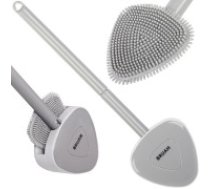 Silikona Tualetes Mazgāšanas Birste ar Sienas Konteineru Silicone toilet brush for toilet washing wall unit