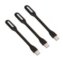 Elastīga silikona USB lampa ar 6 LED  Silicone flexible usb lamp for laptop notebook computer 6 led strong