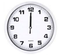 Liels, kluss sienas pulkstenis ar sekunžu rādītāju, 20 cm, sudraba WALL CLOCK 20CM SILVER (40) GAB_A