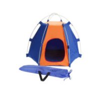 SuÅu Å«densnecaurlaidÄ«ga saliekama gulta mÄja spÄÄ¼u sportÄ      (Note: This name captures the main characteristics - it's a waterproof, collapsible tent/bed for dogs, functioning as a portable house and playpen.)  DOG CAT BED TENT BLUE (50) GAB_A