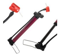 Alumīnija Velo Pumpis ar Šļūteni  Aluminium bicycle foot pump with hose light hand pump