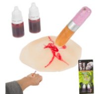 Mākslīgas Brūces Grima Komplekts ar Asins Zīmuli  Fake wound makeup kit halloween makeup kit with blood stuck in pencil