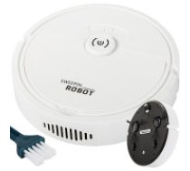 Automātiskais bezvadu grīdas tīrīšanas robots ar spēcīgu sūkšanu, balts Cleaning robot powerful automatic cordless electric hoover