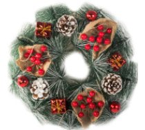 Ziemassvētku vainags ar dekorācijām  Garland christmas wreath christmas decorations door decoration window