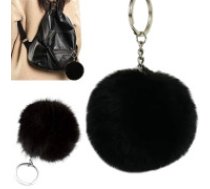 Soma Piekariņš Pūka Pompoms  Key ring pendant bag pompon fur tinsel for handbags