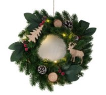 Ziemassvētku LED vainags ar dekorācijām, 20 cm Christmas decorative garland led door decoration christmas decorations