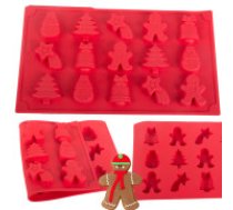 Ziemassvētku piparkūku formiņas komplekts 6 gab.  Baking tray 6 pieces festive gingerbread men set