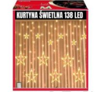 Zvaigžņu gaismu virtene 138 LED ārpustelpu, silta krāsa  Star garland lights light curtain 138 led outdoor warm colour