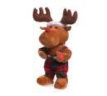 Dejojošs un dziedošs Ziemassvētku ziemeļbriedis, plīša rotaļlieta, 32 cm Dancing singing carol christmas reindeer christmas plush