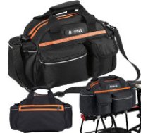 Universāla velosipēda bagāžnieka soma, 15L, melna Bicycle pannier trunk large capacity universal