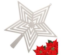 Ziemassvētku Eglītes Rotājums, Balta Zvaigzne Christmas tree star christmas tree top unbreakable white