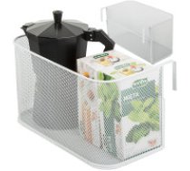 Grozs metāla organizators piekaramais virtuves plaukts Basket metal rail-mounted organiser hanging basket kitchen shelf