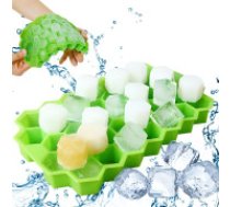 Silikona ledus forma 37 kubiņiem, šūnu raksts Silicone ice cube tray, 37 cubes, hexagon shape