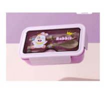 Pusdienu kaste ar nodalījumiem un galda piederumiem skolai un darbam, violeta LUNCH BOX 1.1L HXD6627 PURPLE (72) GAB_A