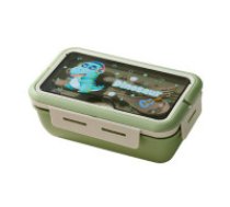 Bērnu pusdienu kastes komplekts ar ūdens pudeli un piederumiem, zaļš LUNCH CONTAINER BOTTLE 1.1L HXD8828 WITH GAB_B