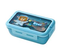 Pusdienu kaste bērniem ar ūdens pudeli un piederumiem, hermētisks komplekts, zils LUNCH CONTAINER BOTTLE 1.1L HXD8828 BLUE GAB_B