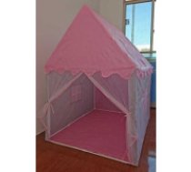 Liela bērnu spēļu telts pils mājai un dārzam, rozā PINK PLAY TENT (20)